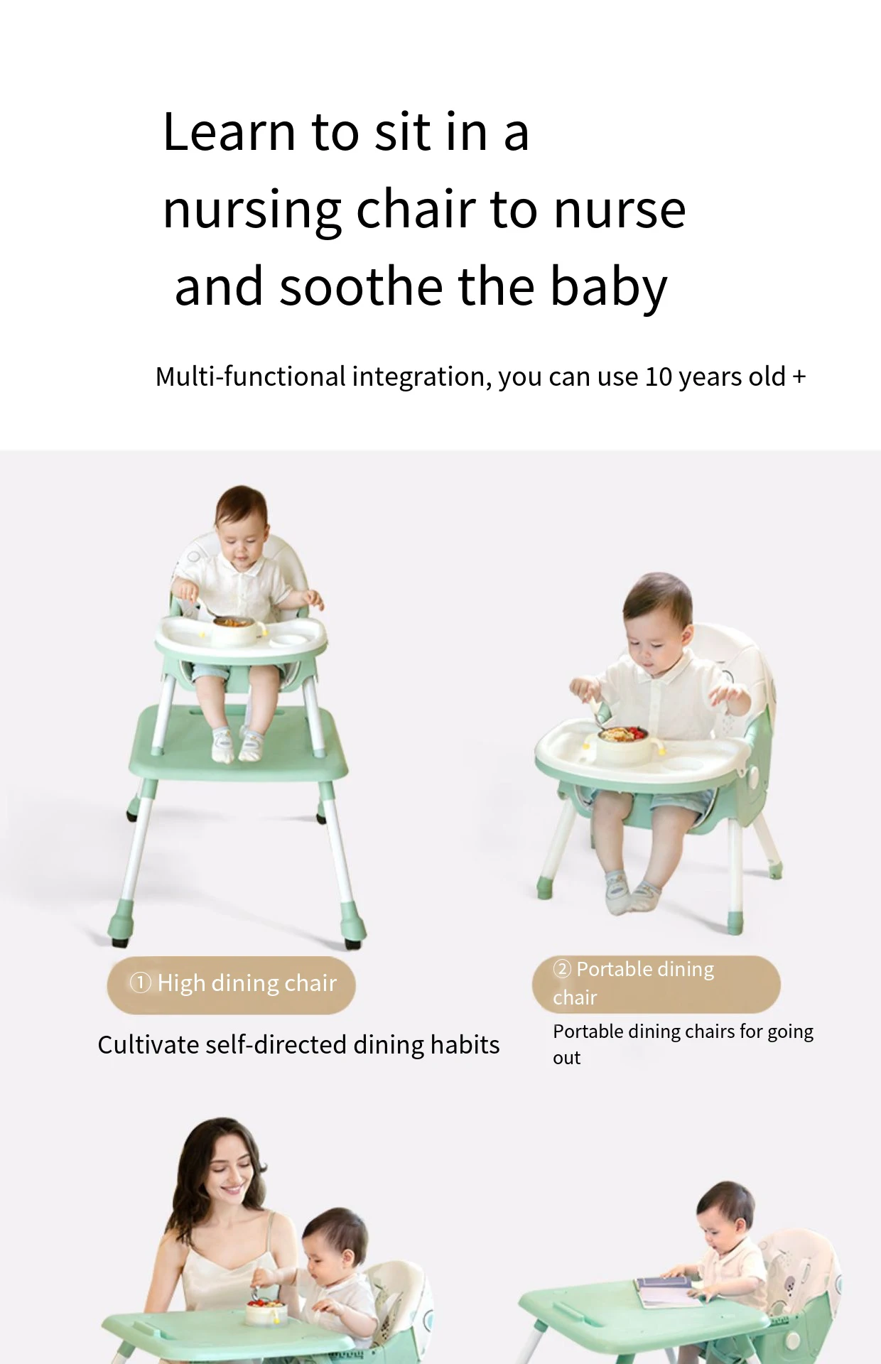 Baby Dining Chair Baby Home Children Dining Multi Functional Table Seat ...