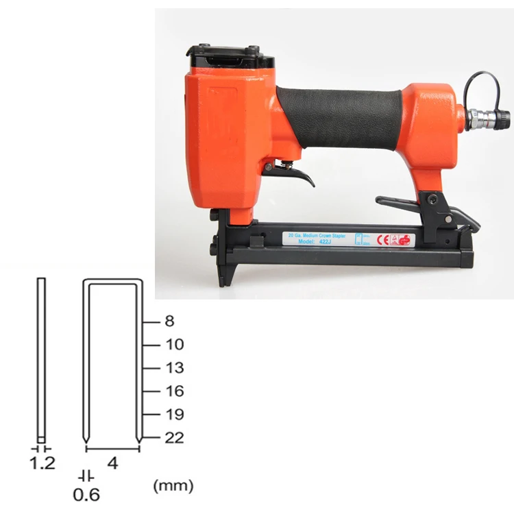 Горячая Распродажа пневматический степлер для обивки обработки древесины пистолет ногтей