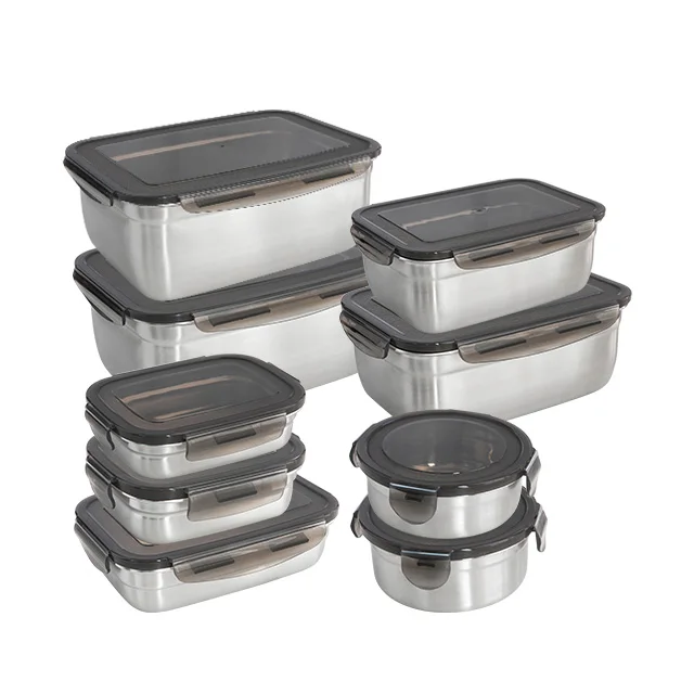 Stainless Steel Food Container 350ml3700ml Bpa Free Food Storage Buy