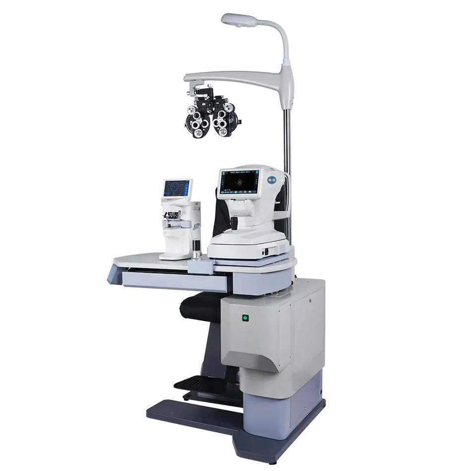 China Optometry Combined Table and Chair Automatic Refractor Chair Unit Ophthalmic Unit PK-199A Optical Instruments