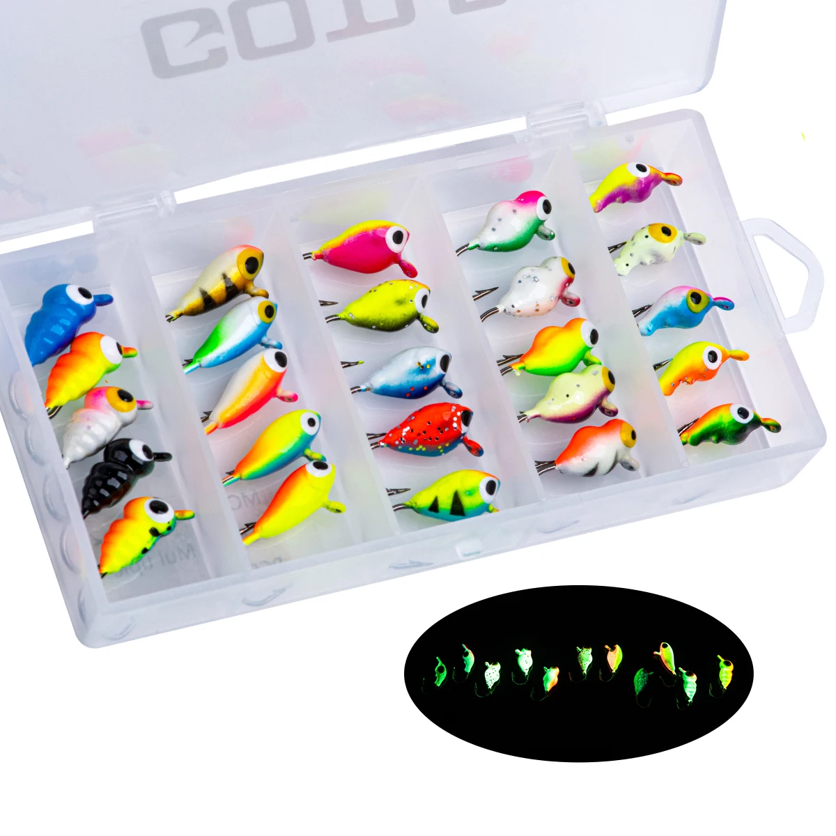 CYUaoao 130 Pcs Leurres Souples 7cm - Set Complet Pour Pêche Brochet Perche Truite - Appâts Artificiels