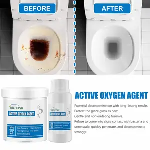 Jue-Fish Toilet Bowl Tank Active Oxygen Agent Household Bubble Cleaner Foam Toilet Cleaning Agent Wc Stain Removal Detergent