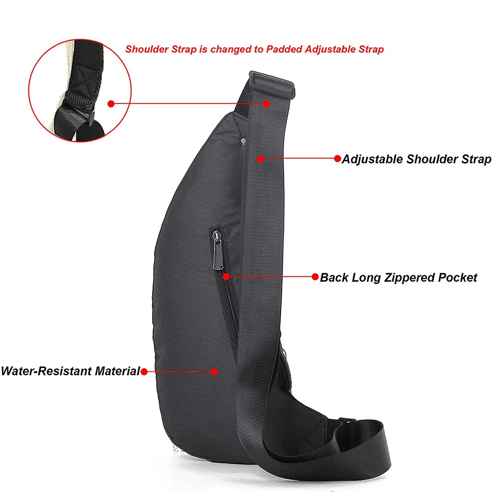 FREE SAMPLE Nicgid Sling Bag Chest Shoulder Backpack Fanny Pack Crossbody Bags for Men