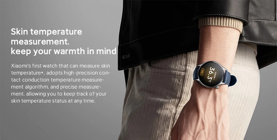 New Mi Watch S1 Pro Smart Watch 1.47'' AMOLED Screen Blood Oxygen Monitor Hear Rate Measure Smartwatch 14 Days Battery Life GPS