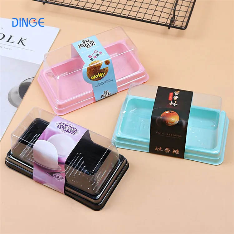 Disposable Round Cake Container Mousse Mini Half Moist Pte Plastic for Cakes Clear Plastic Cake Packaging with Lid in Stock 3000