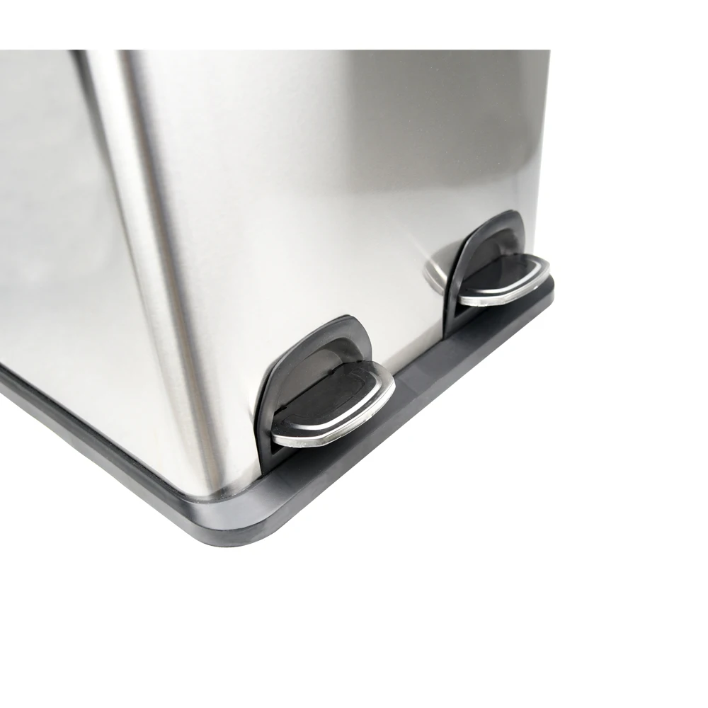 Мусорная корзина из нержавеющей стали 40L 45L 54L с двойным тройным отделением