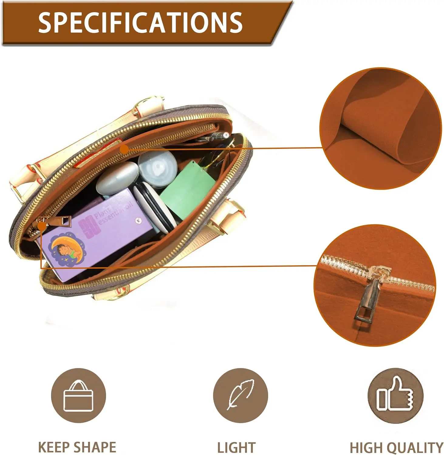 Organizer Bb Taschen Filz Taschen Organizer Filz Handtasche - Main Image