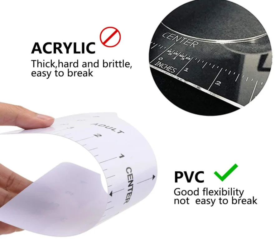 T-Shirt Ruler Guide For Vinyl Alignment Tool To Center Designs