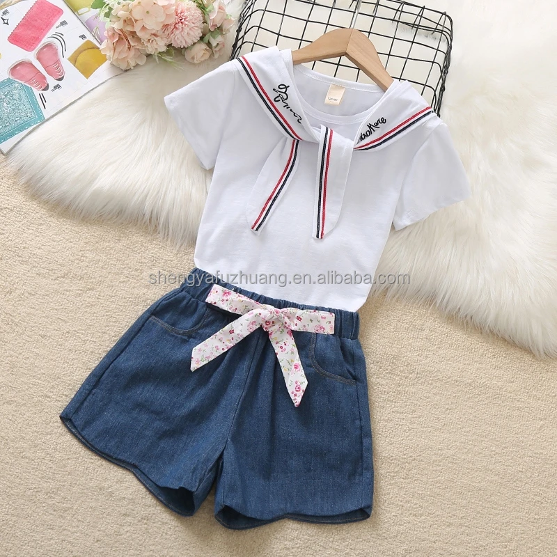 2022 children's wear women's T-shirt set high quality factory direct sales