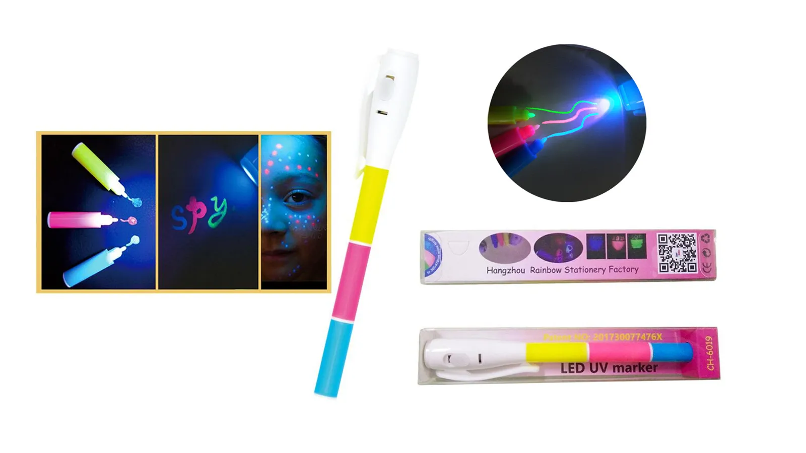 Multifunction Magic Invisible Ink Pen With Uv Light Secret Messages