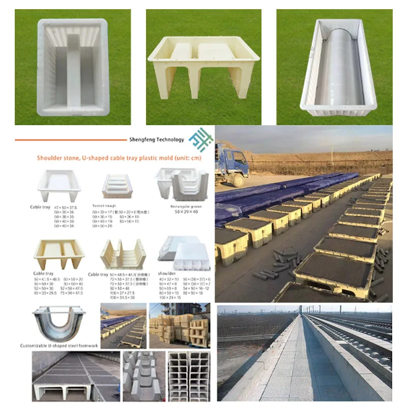 Concreate Channel Blocks Plastic U-Type Cement Channel Blocks Moulds for Drainage - Affordable ...