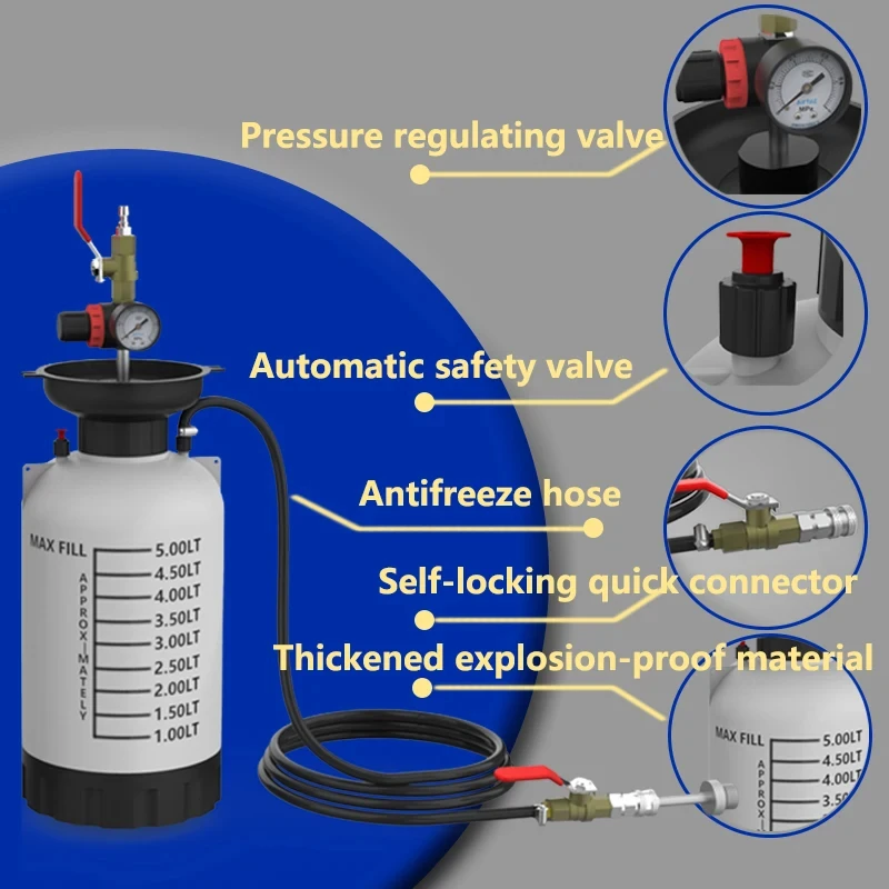 Universal Kumore 5l Gearbox Oil Filler Tool Pneumatic Transmission Gear
