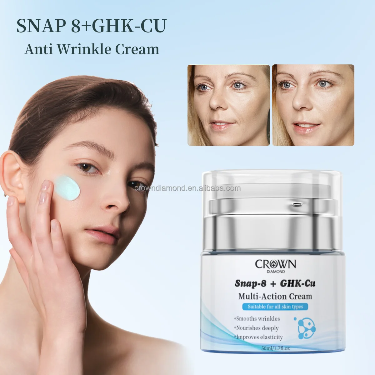 Wholesale Skincare Moisturizer Copper Peptide Lift Brightening Whitening Wrinkle Firming Anti Aging Snap-8 Ghk-Cu Face Cream| Alibaba.com Wholesale Skincare Moisturizer Copper Peptide Lift Brightening Whitening Wrinkle Firming Anti Aging Snap-8 Ghk-Cu Face Cream| Alibaba.com