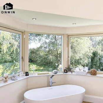 American style villa living room aluminium soundproof double glazed casement window
