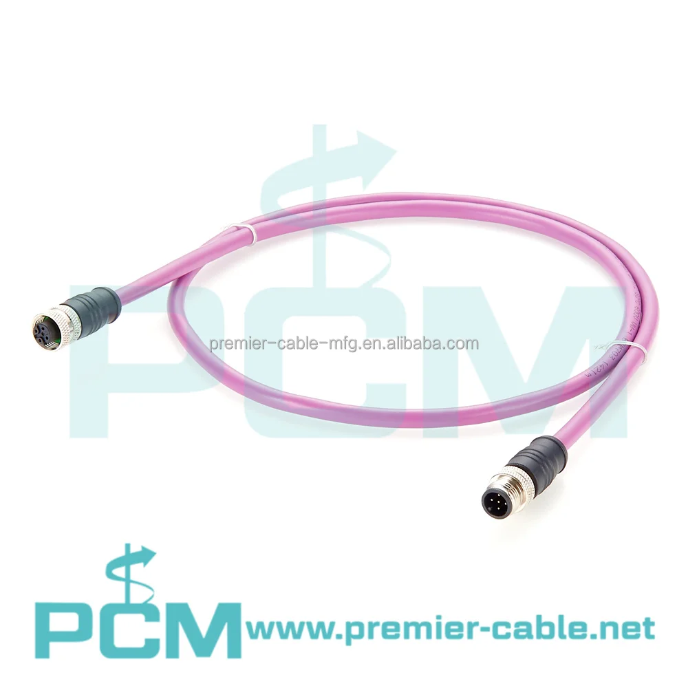 Industrial Automation CANOpen M12 PLC IO Fieldbus Cable details