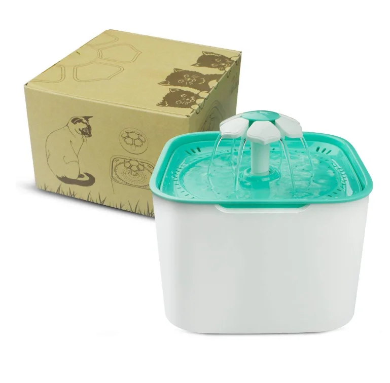 2l Automatic Pet Water Fountain Cat Dog Water Dispenser With 1