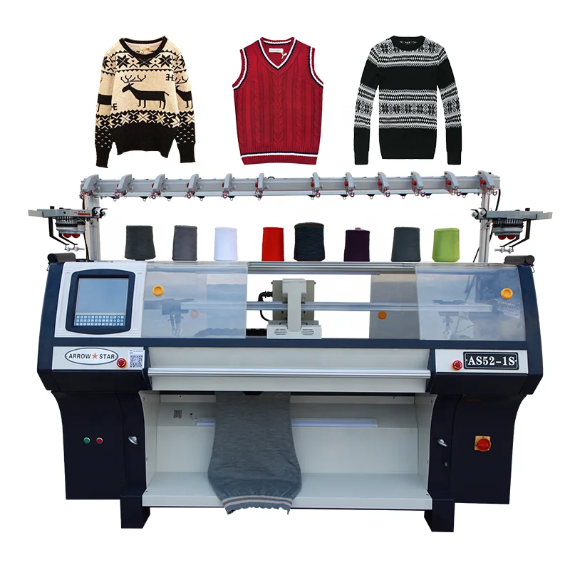 computerized school uniform sweater flat knitting