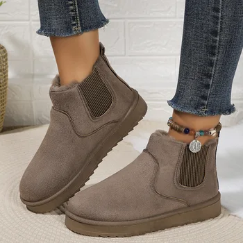 Wholesale Winter Fashion Design Warm Plush Cotton Shoes Custom Snow Winter Boots for Women