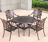 4 chaises Phoenix 122cm table de cuisson carbone