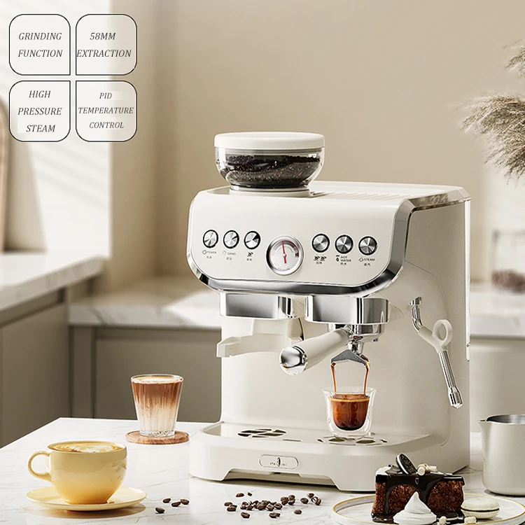 Foshan Electrical Appliances Coffee Maker Machine Automatic Commercial Expresso Machine With Coffee Grinder