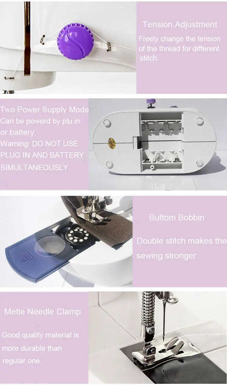 Wholesale Handheld Mini Sewing Machine Mini Size Convenient Multi