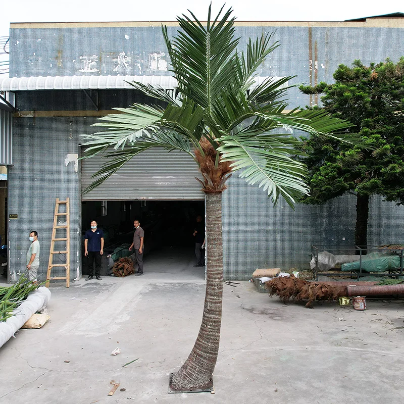 UV Resistant Artificilal Fiberglass Outdoor Wedding Palm Tropical Plant Coconut Tree Giant Realistic Artificial Big King Coconut