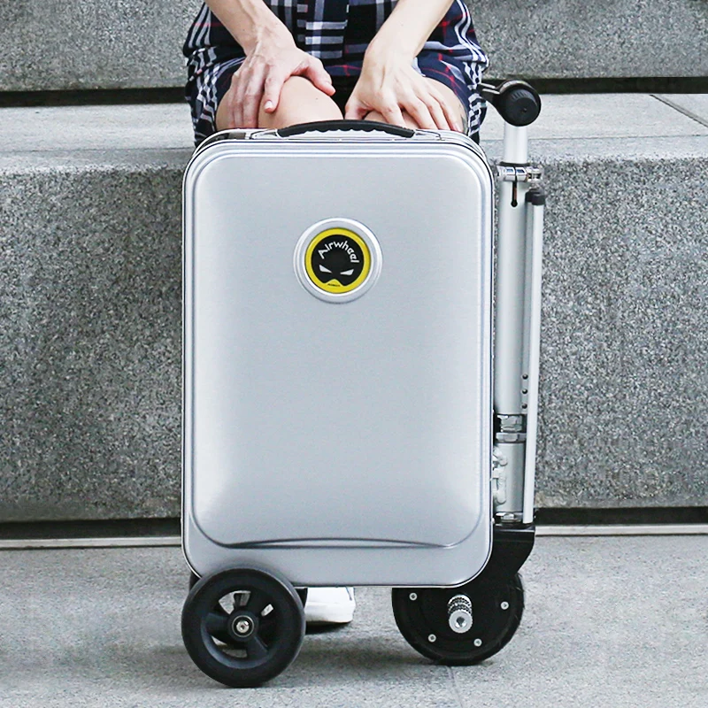 Airwheel-Free Intelligent Life-rideable smart Mini electric scooter tech  luggage(suitcase) 