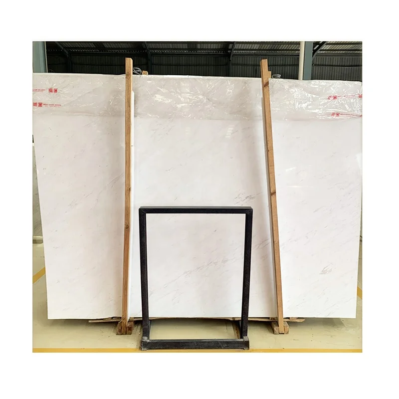 ألواح وقطع رخامية بيضاء نقية من علامة Aristone لغرفة المعيشة الداخلية، بلاط رخامي مصقول للأرضيات