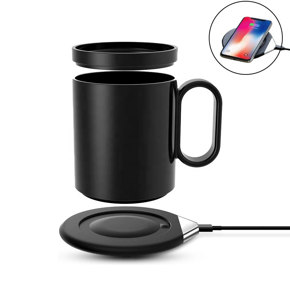 Special Promote Gift Smart Mug Warmer Wireless Heated Coffee Cup 55 Degrees  Thermostatic Mug With Wireless Charger - AliExpress