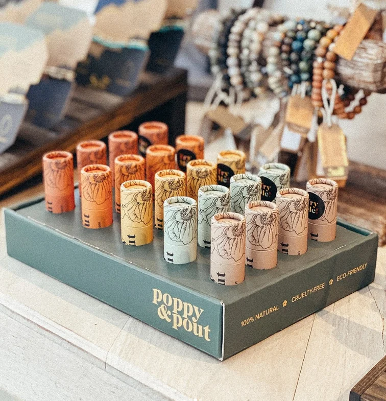 Low Price CMYK 4 Color Offset Printing Deodorant Stick Container Push up 2.5oz Kraft Paper Tube Packaging for Lip Balm