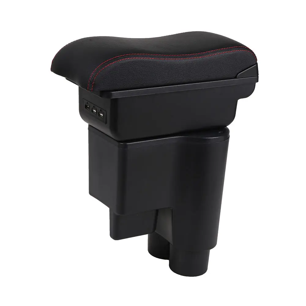 product factory explosion armrest box central  car console box with cup holder and usb armrest box-6