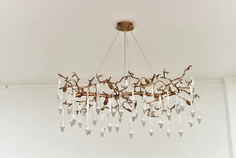 MEEROSEE Contemporary Copper Pendant Light Large Chandeliers & Pendant Lights Luxury Lustre MD87000