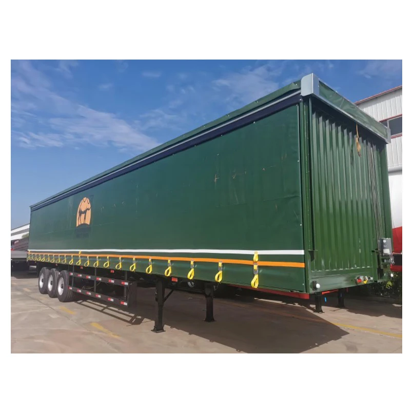 Tri-axle 45ft Pvc Roller Shutters Curtain Side Wall Enclosed Box Van ...