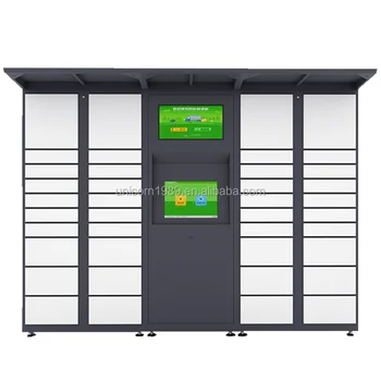 Smart Self-service Parcel Kiosks with Payment Systems Multi-compartment Designs Customizable Sizes Cloud-managed Lockers