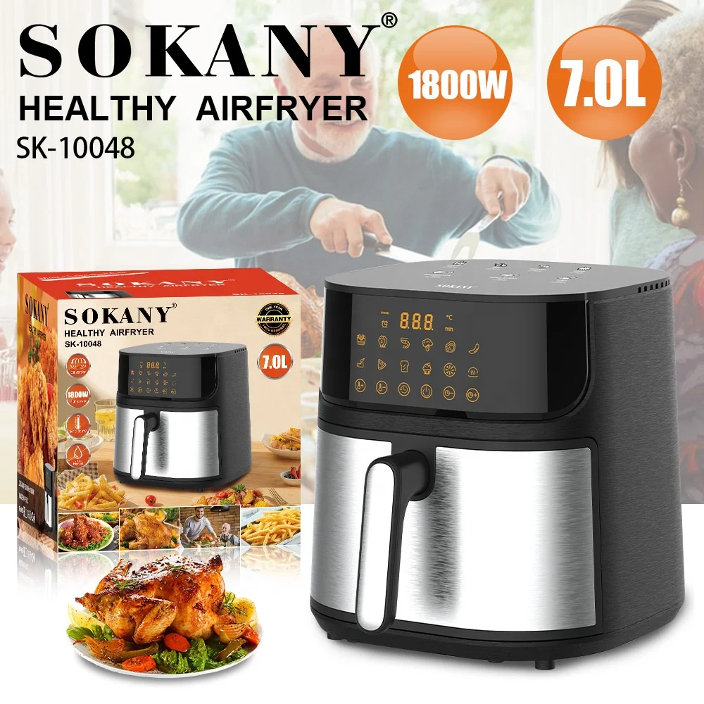 Sokany Healthy Air Fryer SK-10048 – 7L Digital Air Fryer