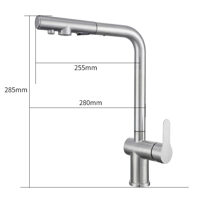 AOWE Smart Sensor Pull-Out Kitchen Faucet - Lead-Free Stainless Steel Mixer with Touchless Sensor for Commercial & Home Use