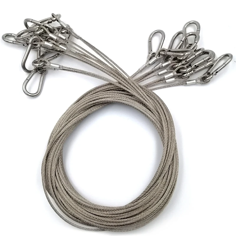Customized Stainless Steel Wire Rope Sling With Soft Aluminum Eye And ...