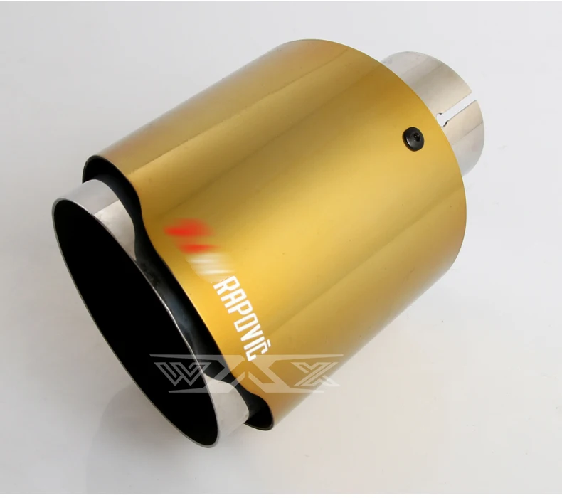 High Performance Universal Exhaust Muffler Gold Exhaust tips Auto Accessories Exhaust Tail Pipe