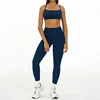 Soutien-gorge + Leggings Bleu foncé