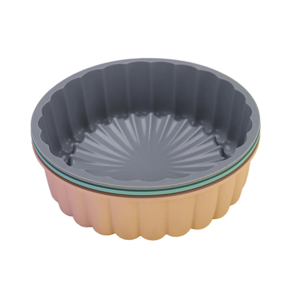 High-Temperature Resistance Home Lace Design Circular Silicone Cake Mold Easy Demold Baking Tool
