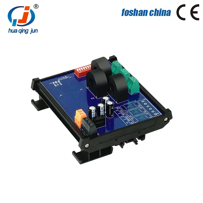 Huaqingjun 3-Channel RS485 AC Current Transformer Detection 25A 50A Modbus RTU Communication Data Acquisition Module