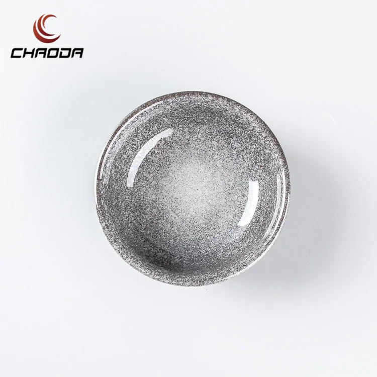 4 Inch Matte Color Glaze Rice Bowl Ceramic Bowl Gift Set Porcelain Soup Bowl for Party