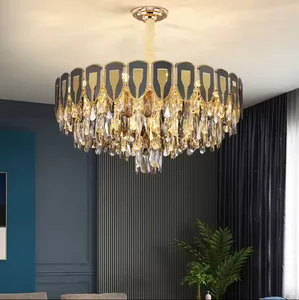 Manufacturer Pendant Light Luxurious Hotel Living Room Modern Hanging Luxury Crystal Chandelier