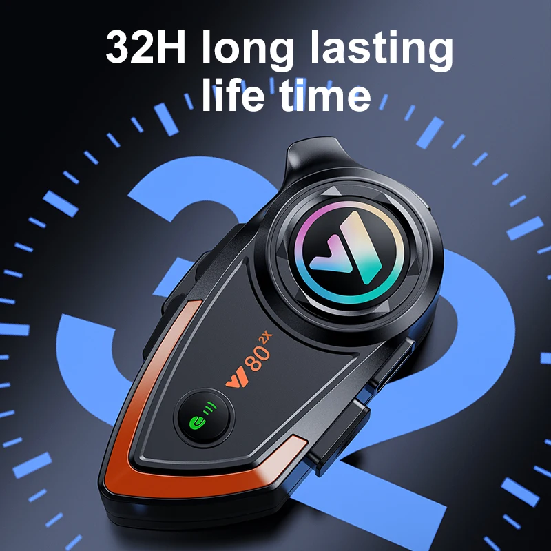 Y80 2X 800m 2 Riders Motorcycle Accessories Helmet Headset Intercom System Wireless Headset Intercom
