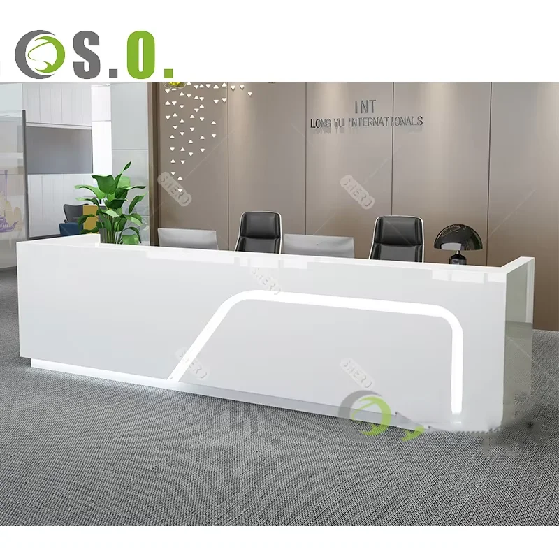 Customer Service Counter Design Solid Surface Reception Counter Office Reception Desk Reception Desk Counter