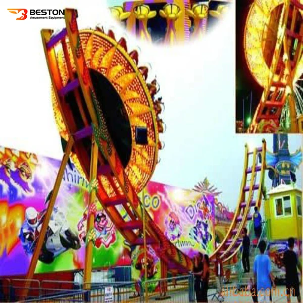 Competitive Price Amusement Park Games Thrilling Crazy ufo Spinning Ride and Glide Roller coaster for Sale
