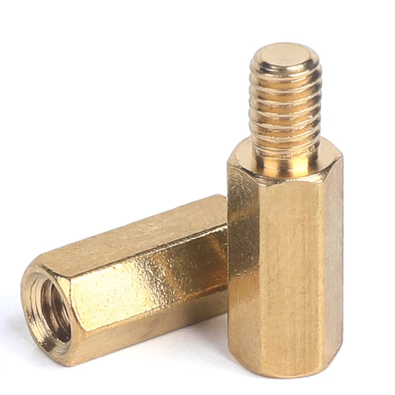 M3 Male Female Threaded Aluminum Stainless Steel Brass Metal Hex Socket