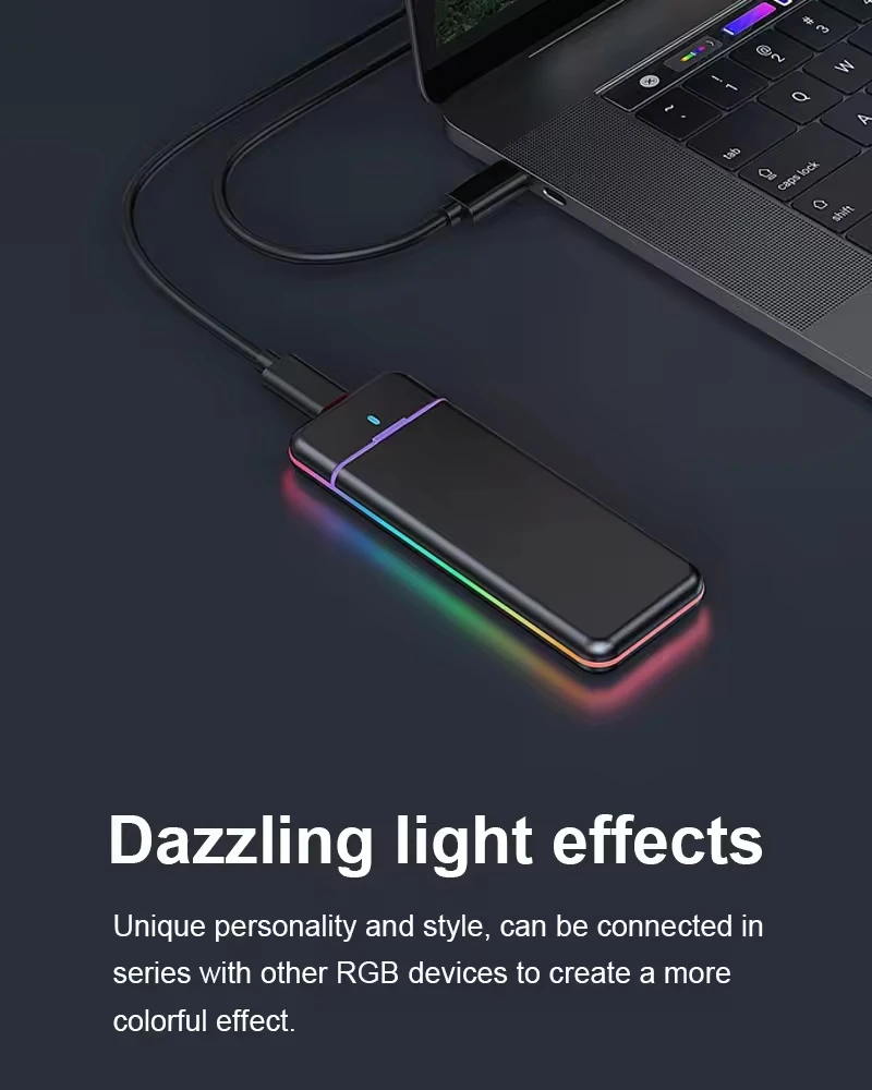 If you are searching for a supplier of a product with perfect quality control and highly competitive prices, which gives you an advantage in expanding your local market, then contact us now! Competitive suppliers of Dazzling Light Portable Ssd case Nvme Ngff for External M2 SSD Type C USB3.1 10Gbps M.2 Ngff Ssd Enclosure