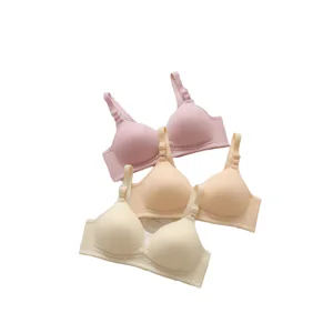 MaternityWireless Comfortable Button-Open Front Feeding Bra Adjustable Lactation Underwear with Support