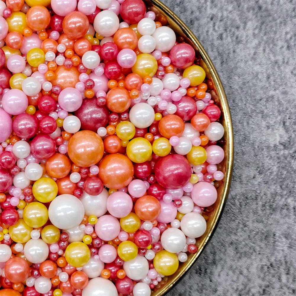 Perles Comestibles Orange pour Gâteau, Saupoudrage de Décoration, Bonbons  Colorés, Sucre, Crème Glacée, Dessert, Outils de Cuisson, 15g - AliExpress